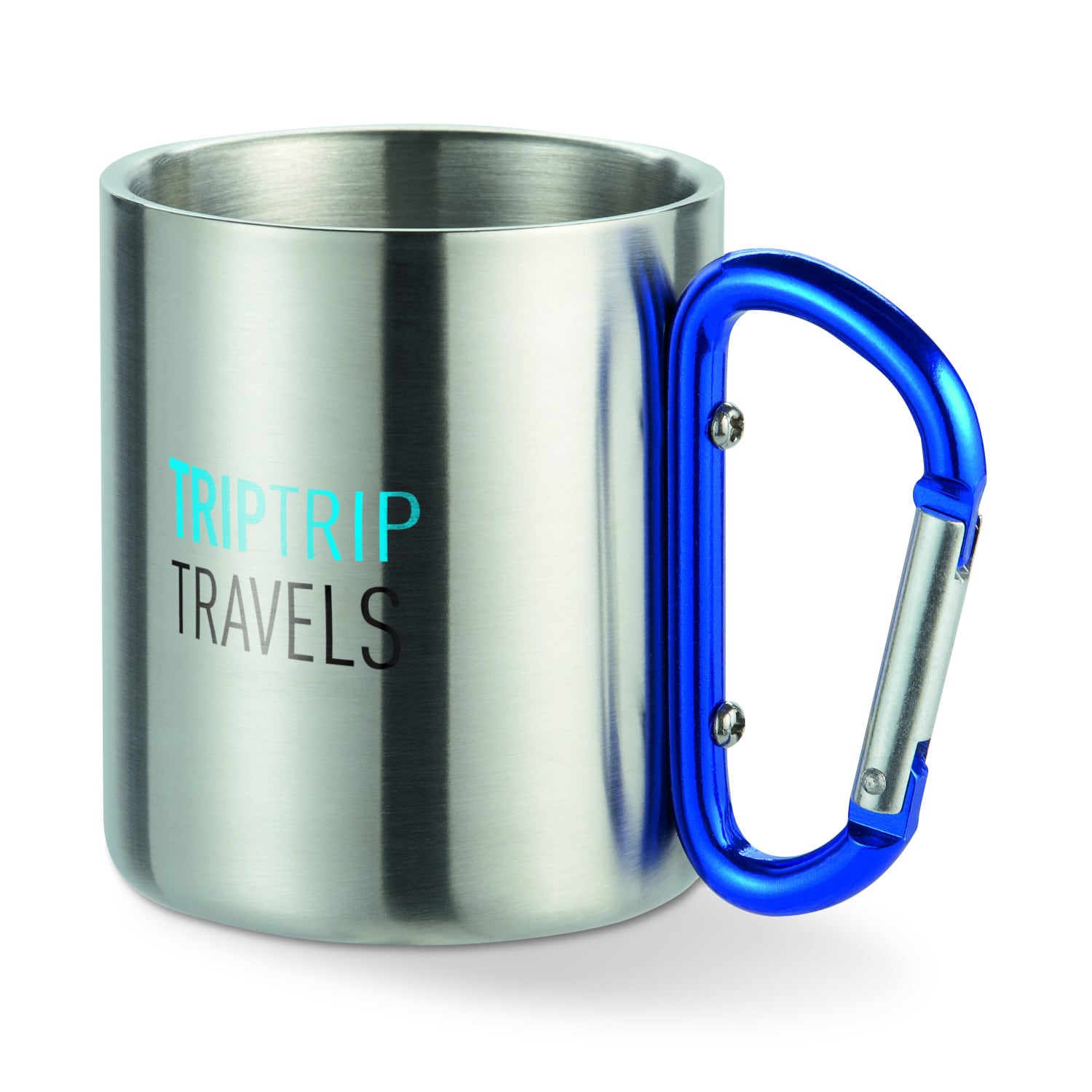Edelstahlbecher Travel - 220 ml | Doppelwandig | Karabiner