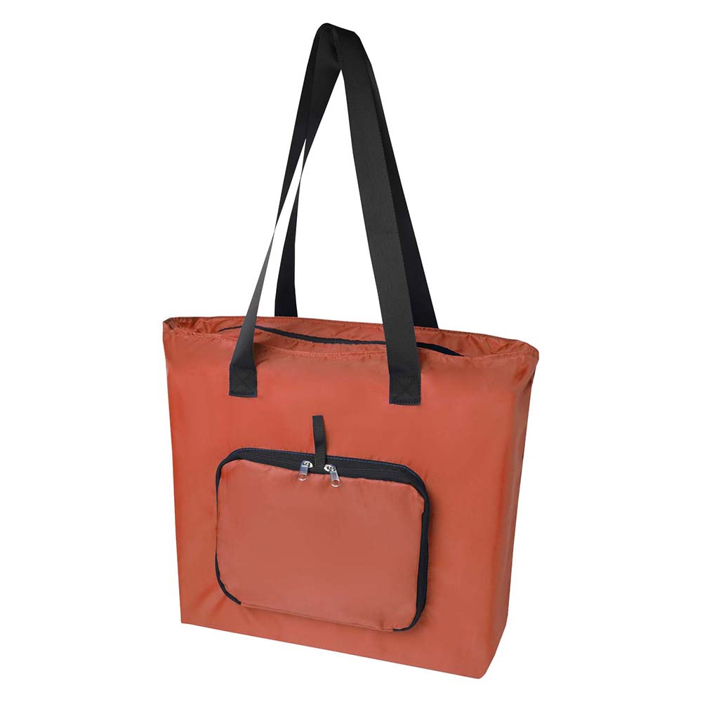 Faltbare RPET Tragetasche – 16 L | GRS zertifiziert | PVC-frei | Mit Reißverschluss | Lange Henkel