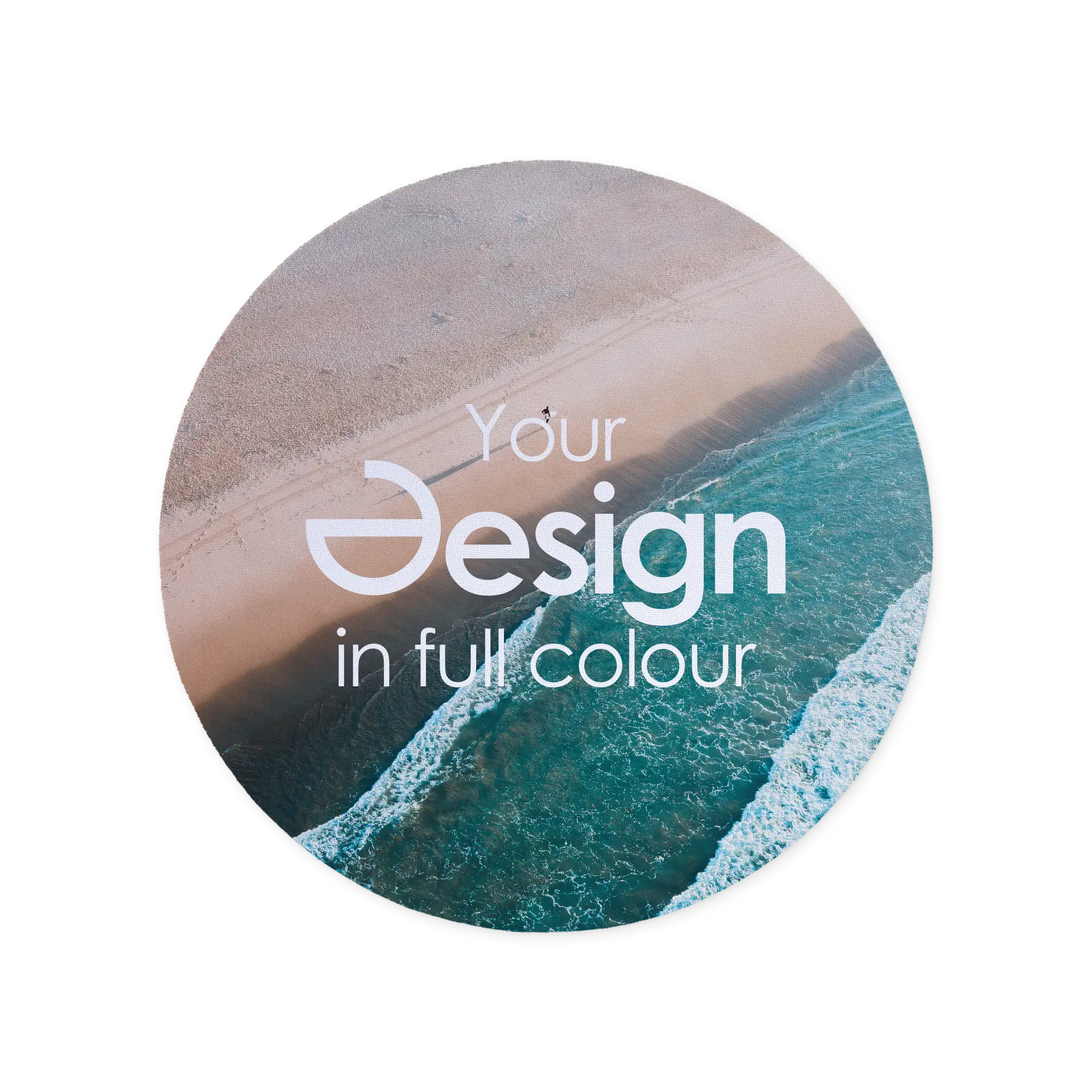 Rundes Mauspad – Ø20 cm | Polyester-Oberfläche | Rutschfeste Unterseite | Leicht