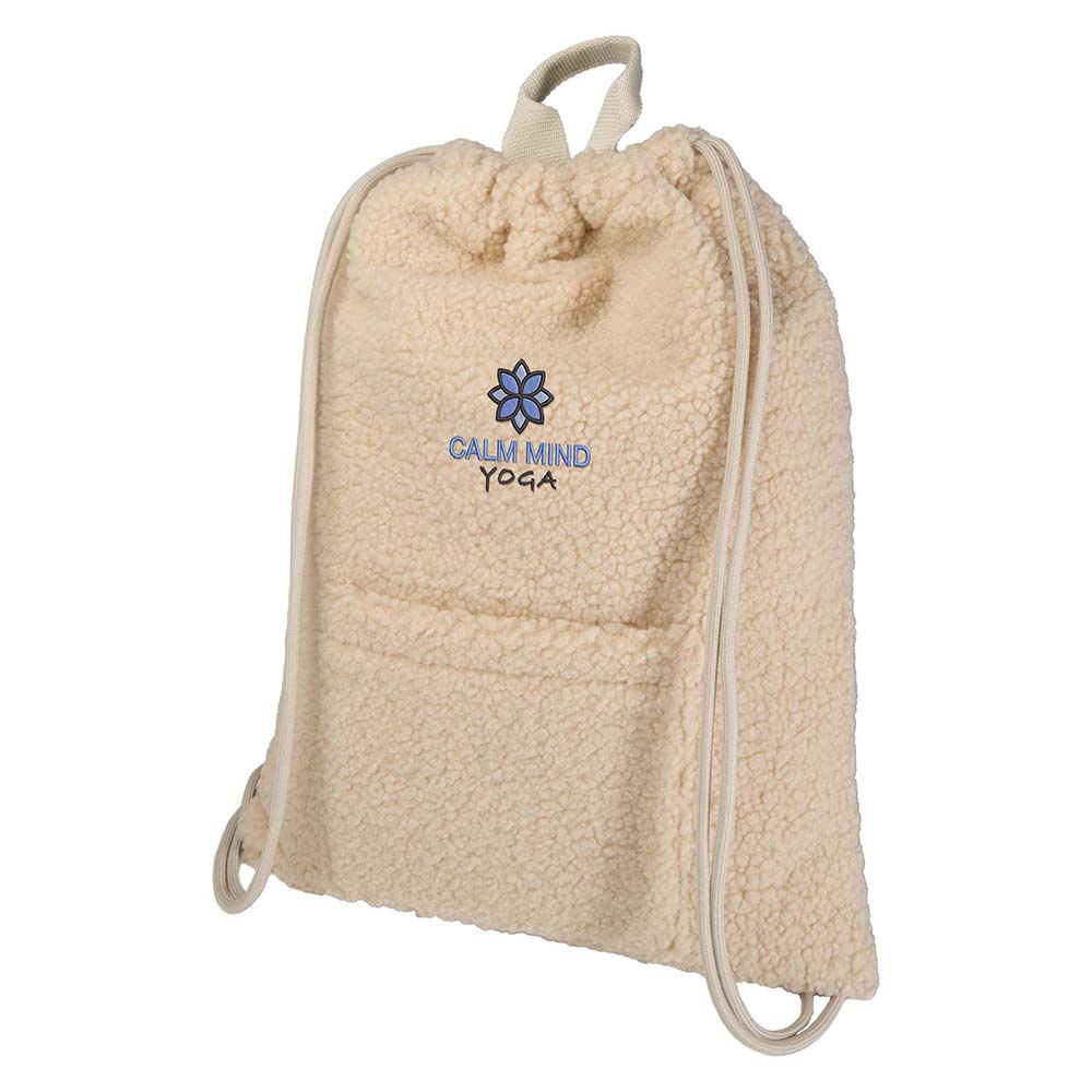 Recycelter Sherpa-Rucksack – 9L | GRS-zertifiziert | Kordelzugverschluss | Fronttasche | Tragegriff