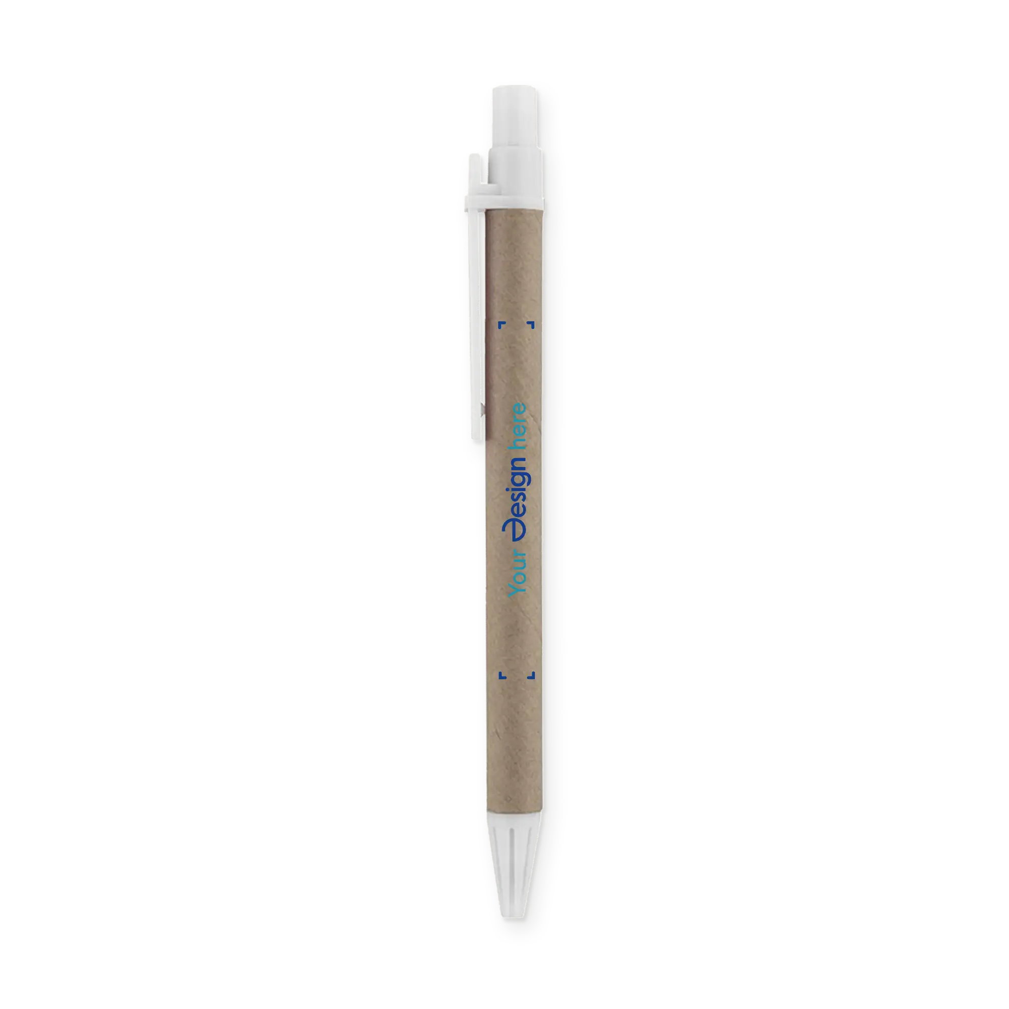 Kugelschreiber Kawa - Farbiger Clip | Recyceltes Material | 1-4 Farbdruck