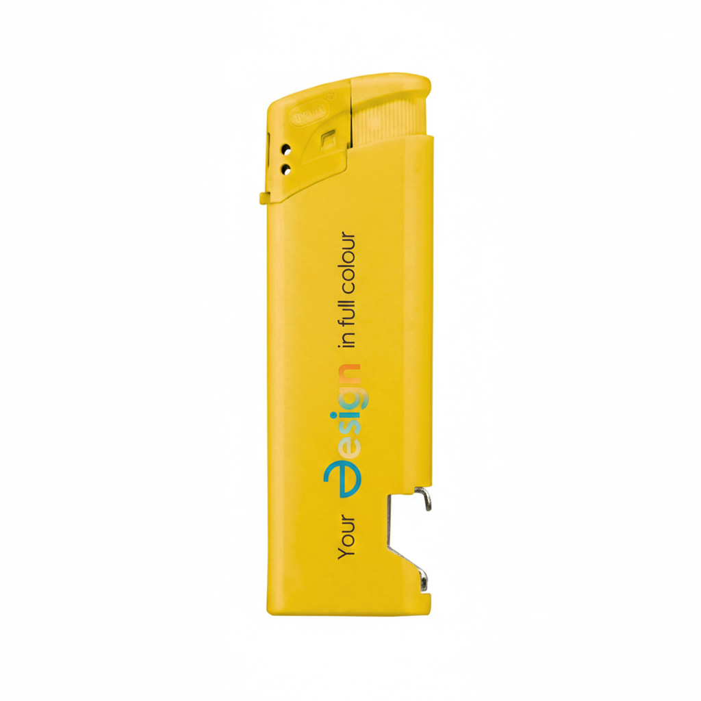 TOM Feuerzeug - Flaschenöffner | Elektronisch | Vollfarbdruck | SCHNELL