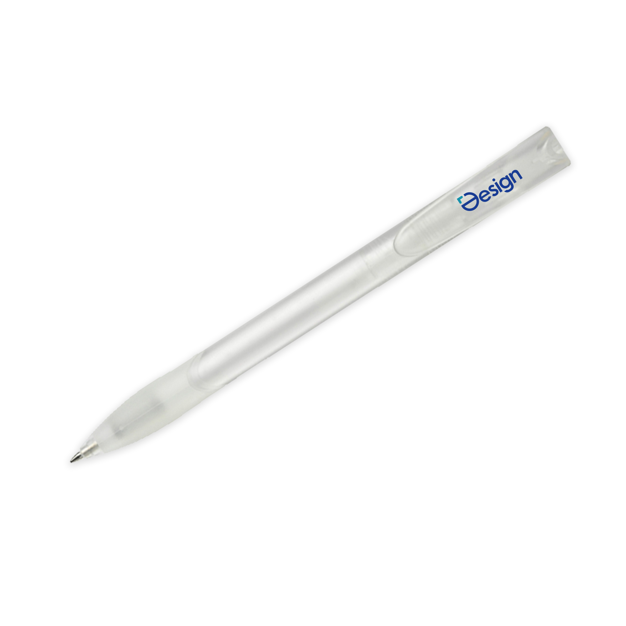 Kugelschreiber Apollo - Farbig | Frosted & Gummigriff | Transparent