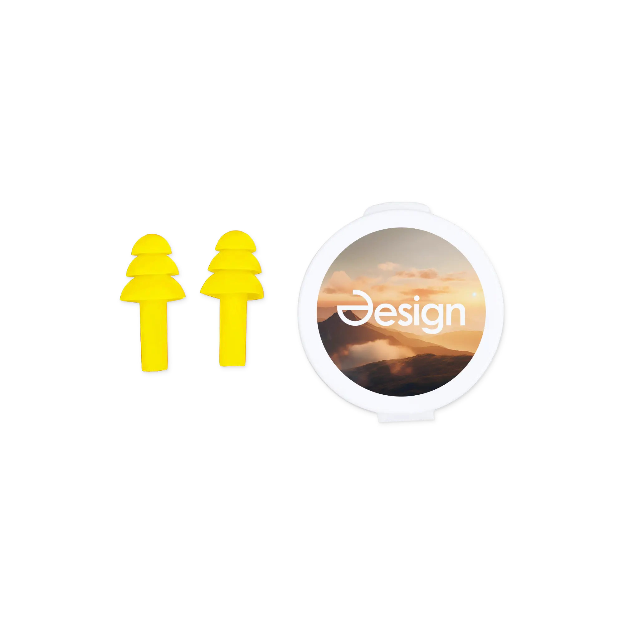 Wiederverwendbare Silikon-Ohrstöpsel – Klarsichtbox | Kompakt | Weich | Komfortabel