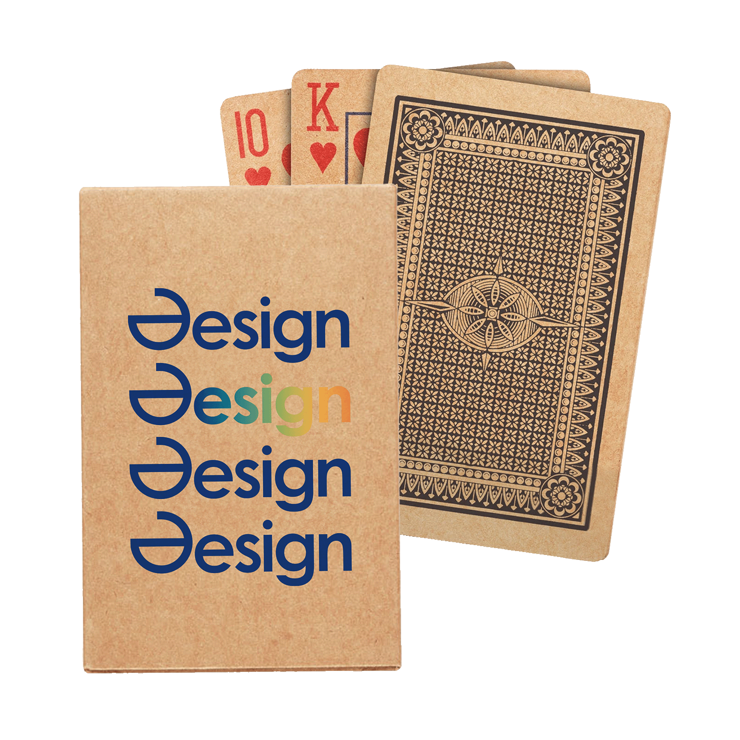 Kartenspiel aus Recyclingpapier – 54 Karten | Kartonverpackung | Klassisches Format | Umweltfreundlich