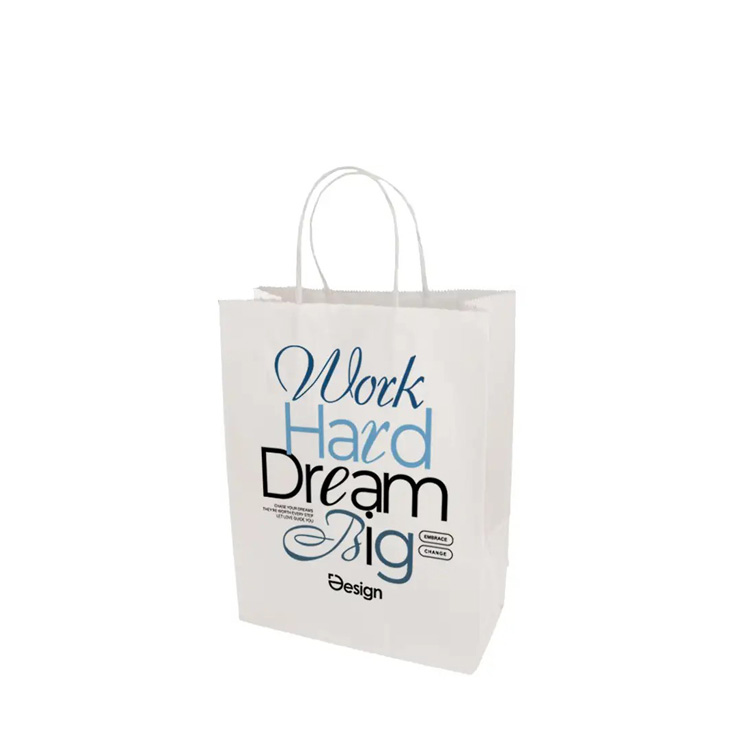 Papiertüte Nala - DIN A5 | Weiß/Braun | 1-4 Farbdruck