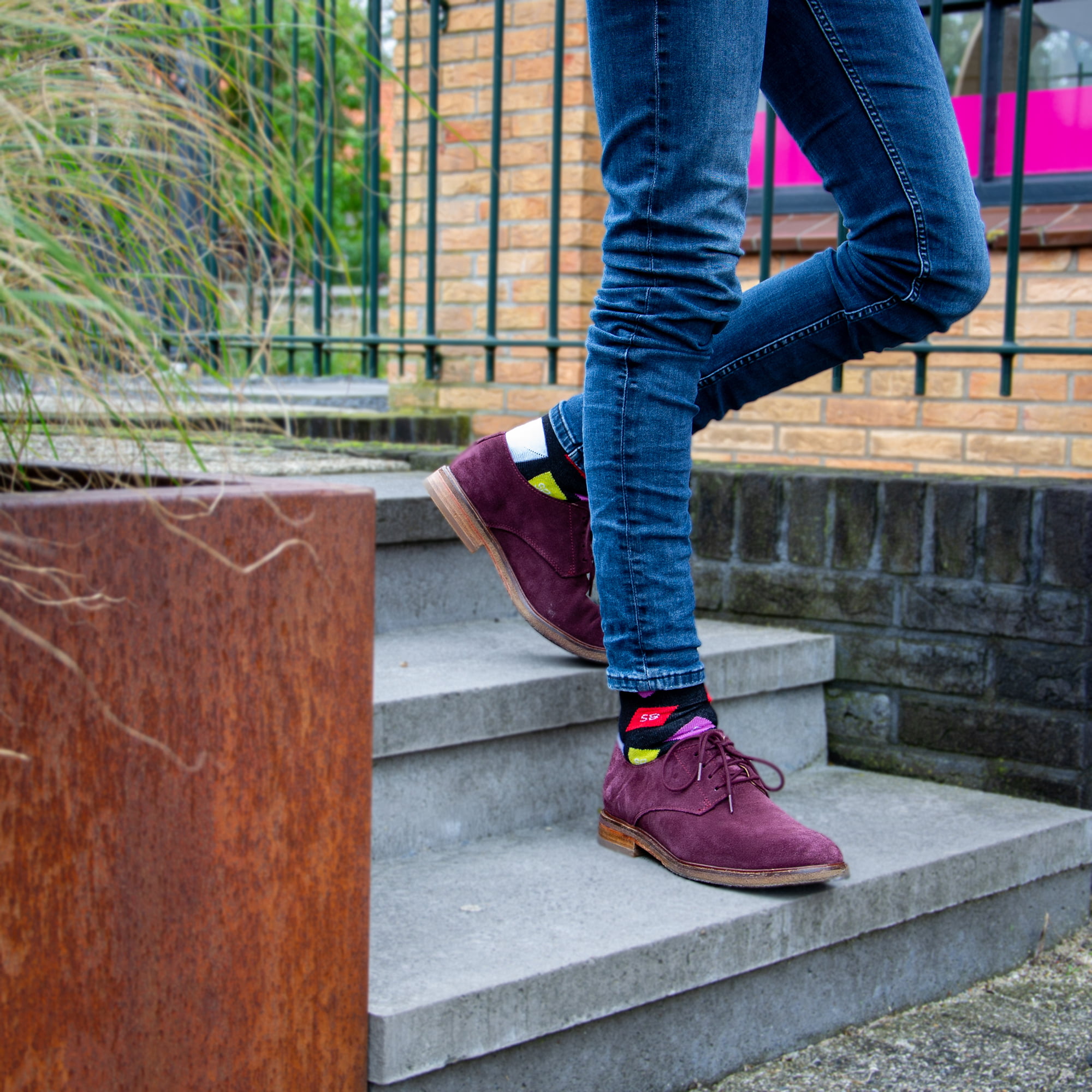 HappySteps Socken | Maßanfertigung | Gewebt bis 4 Farben