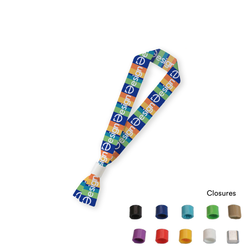 Polyester Armbänder - 10 mm | RPET | Kunststoffverschluss | Verschiedene Farben