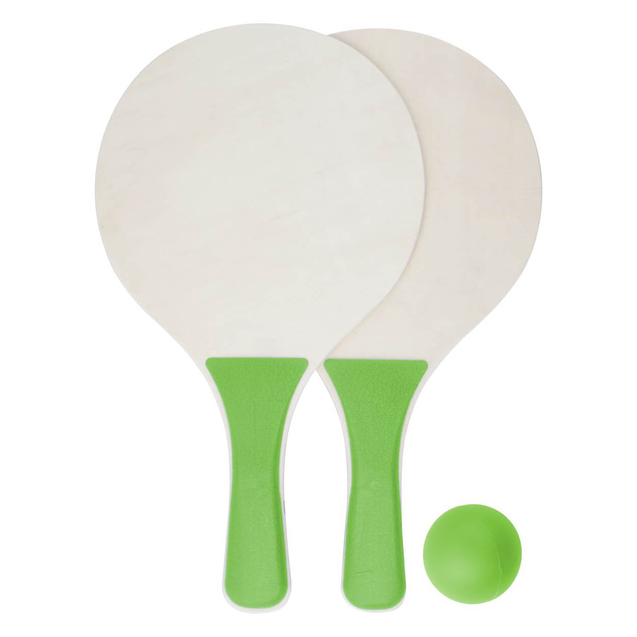 Beachball Spiel Rio | Holz & Kunststoffgriff | Weiß +Farbig