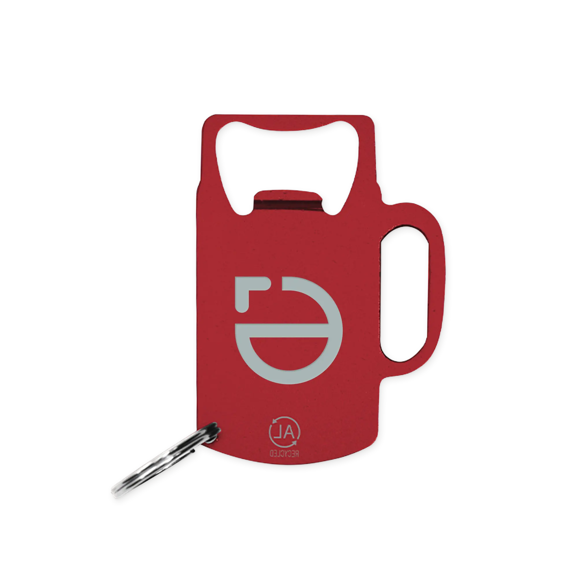 Schlüsselanhänger aus Aluminium – Rechteckig | Mit Schlüsselring | Leicht | Robust