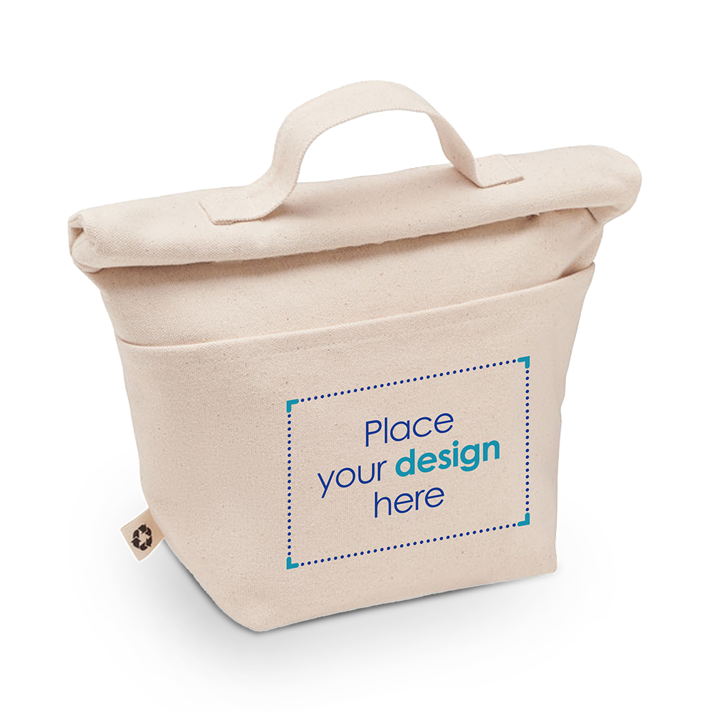 Kühltasche Jade  | Recycelte Baumwolle | Seitenfach