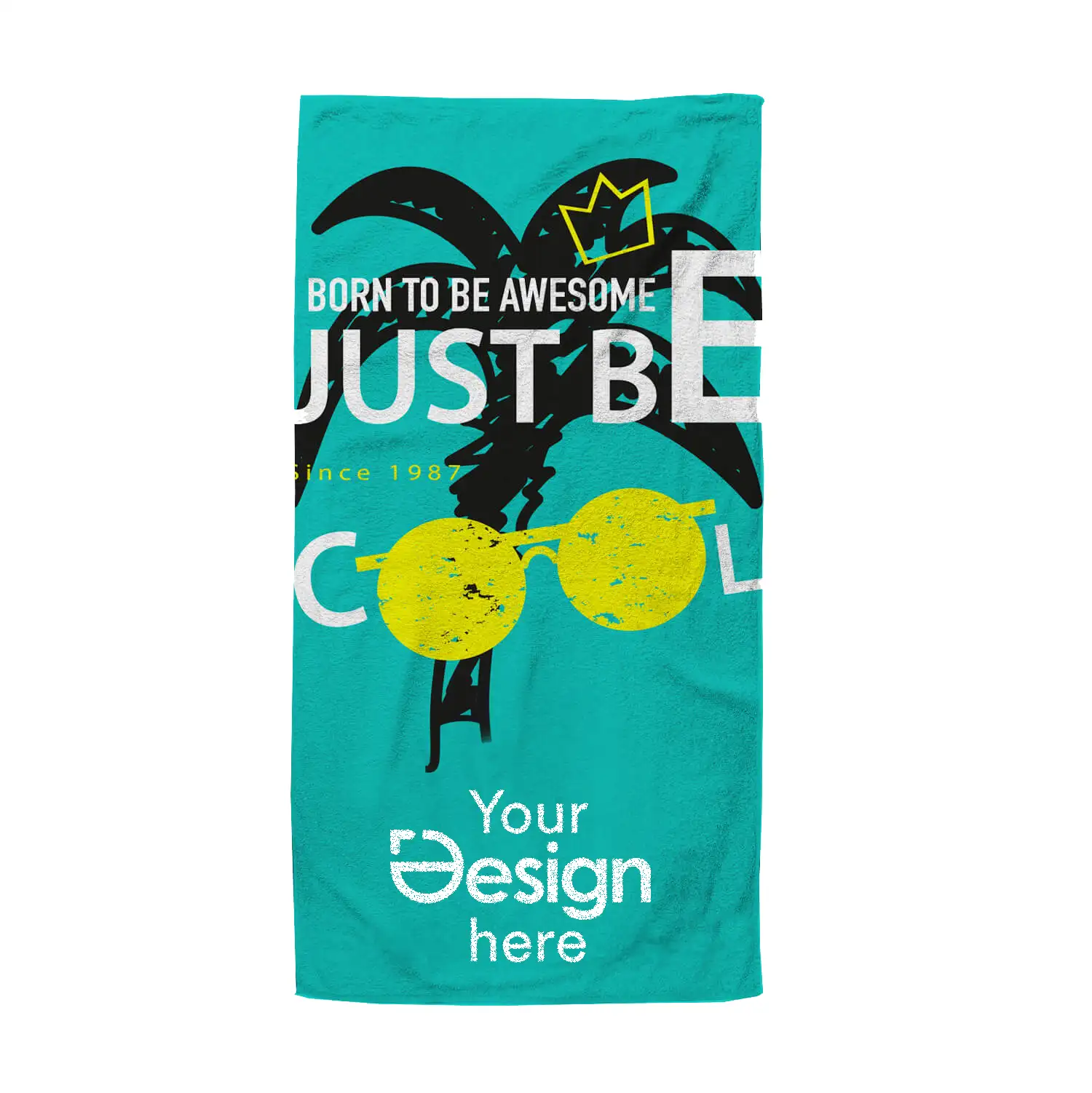 Badehandtuch - 180 x 100 cm | 400g/m² | Baumwolle & Polyester | Vollflächig bedruckbar