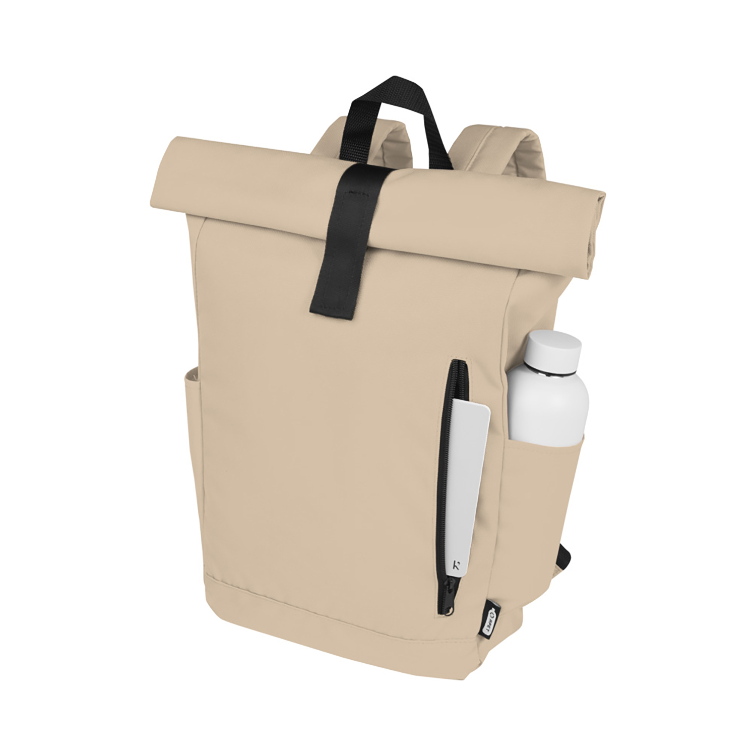 Recycelter Rolltop-Rucksack – 18L | GRS RPET | Wasserabweisend | Laptopfach 15,6”