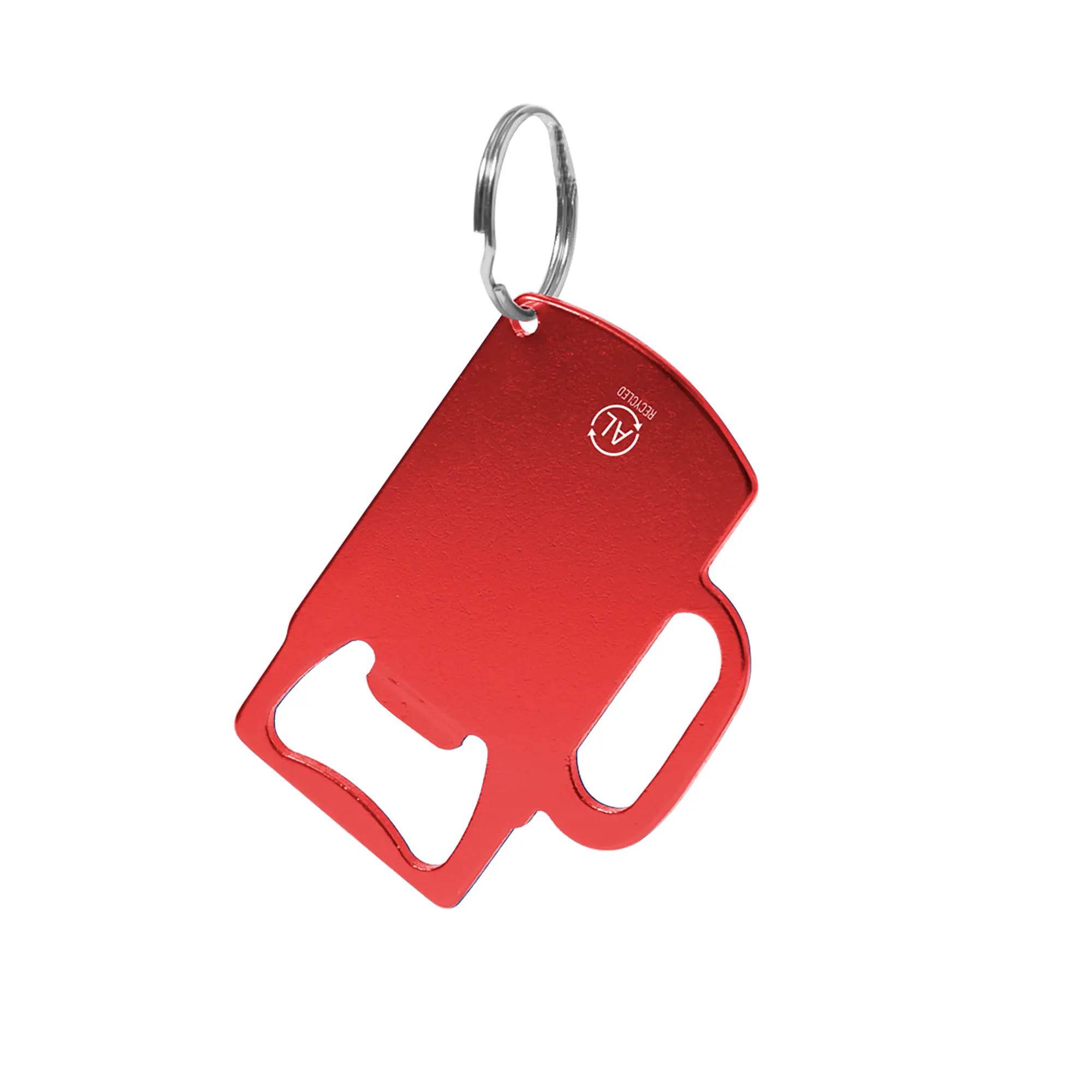 Schlüsselanhänger aus Aluminium – Rechteckig | Mit Schlüsselring | Leicht | Robust