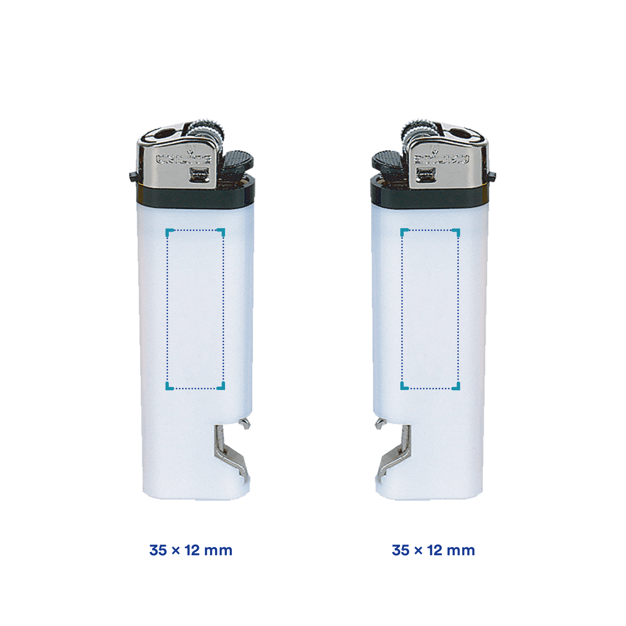 Unilite Feuerzeug M3L - Flaschenöffner | Feuerstein | Aufdruck bis 4 Farben