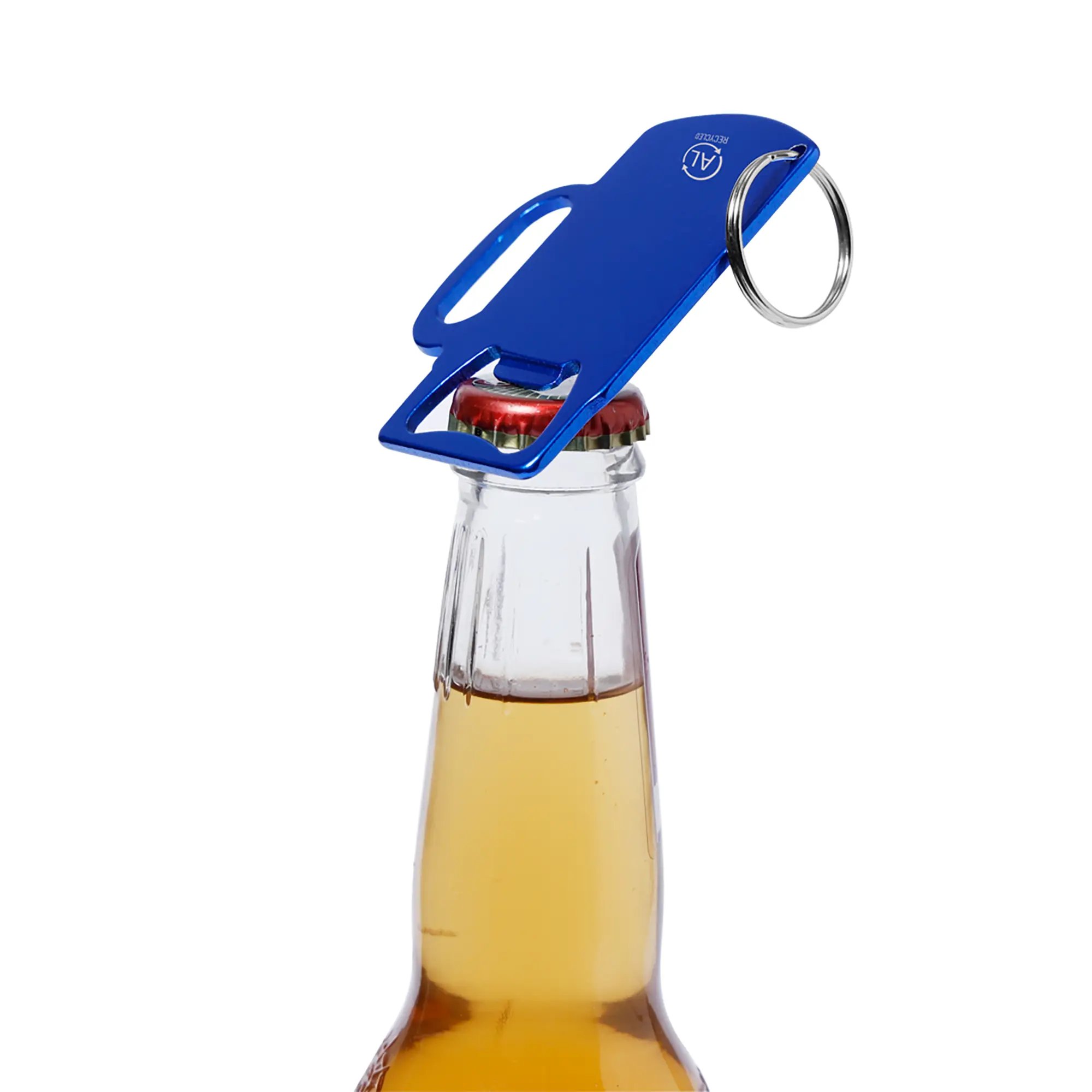 Schlüsselanhänger aus Aluminium – Rechteckig | Mit Schlüsselring | Leicht | Robust