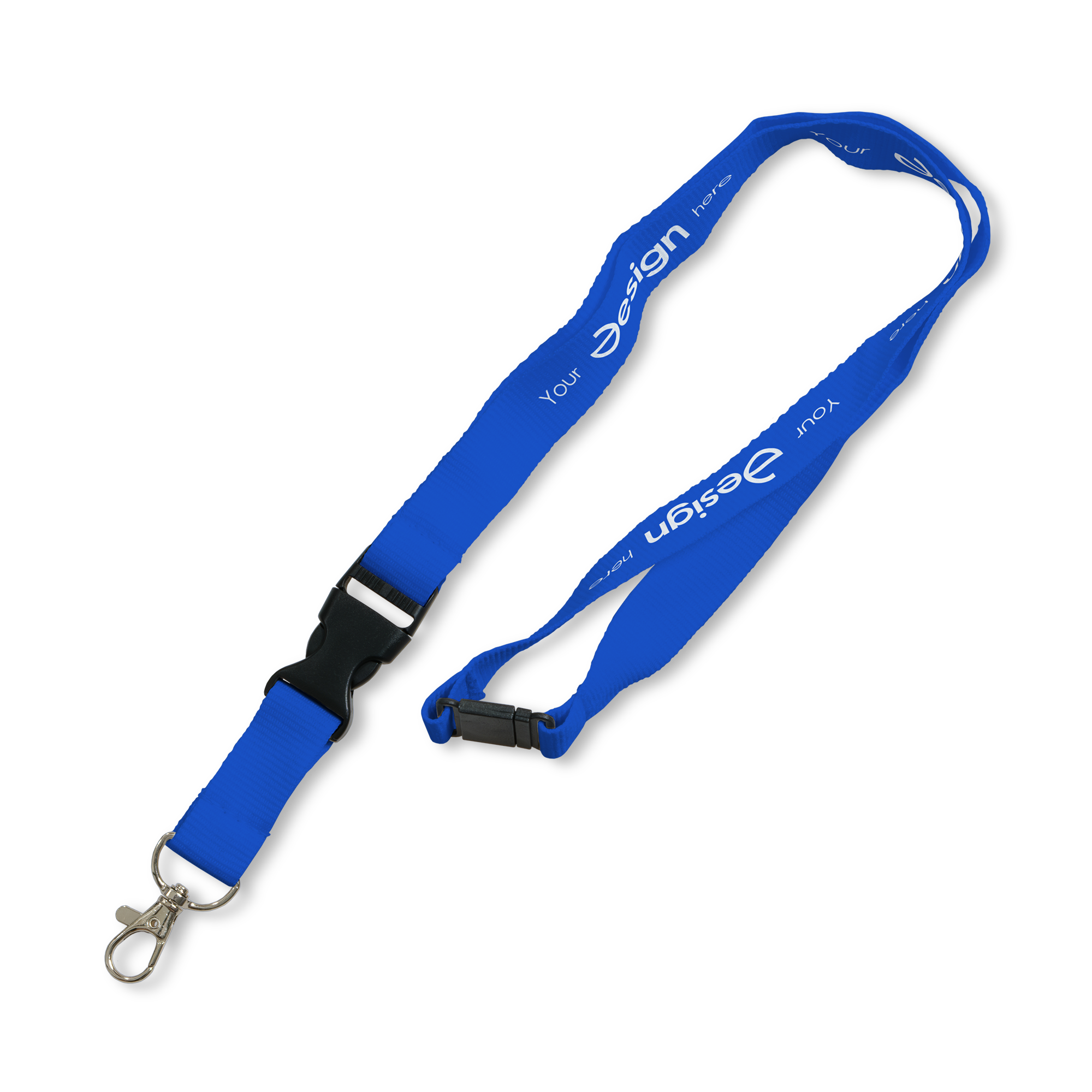 Schlüsselband Leon  Safe - 20mm | Farbig + Aufdruck | Buckle + Safetyclip + Karabiner