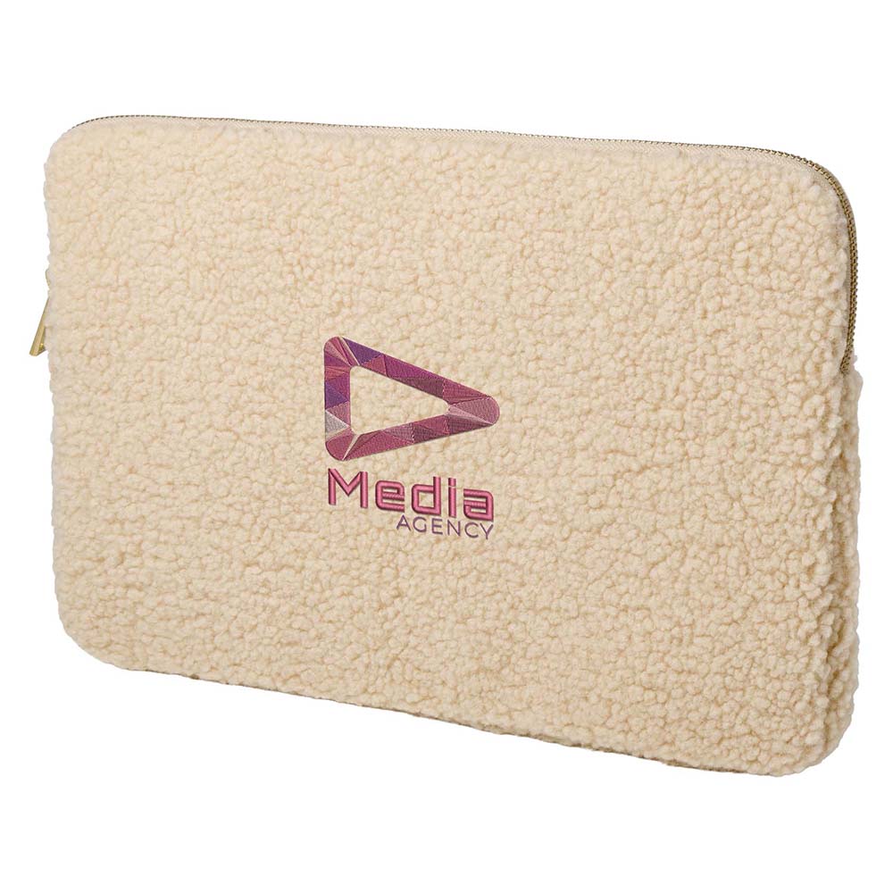 Recycelte Sherpa-Laptophülle – 13" | 2L | GRS-zertifiziert | Innenfächer | Weicher Schutz