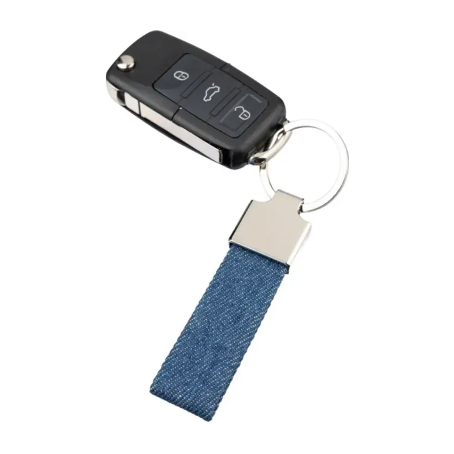 Jeans-Schlüsselanhänger – Enzi – Robust | Stilvoll | Funktionell | Bedruckbar