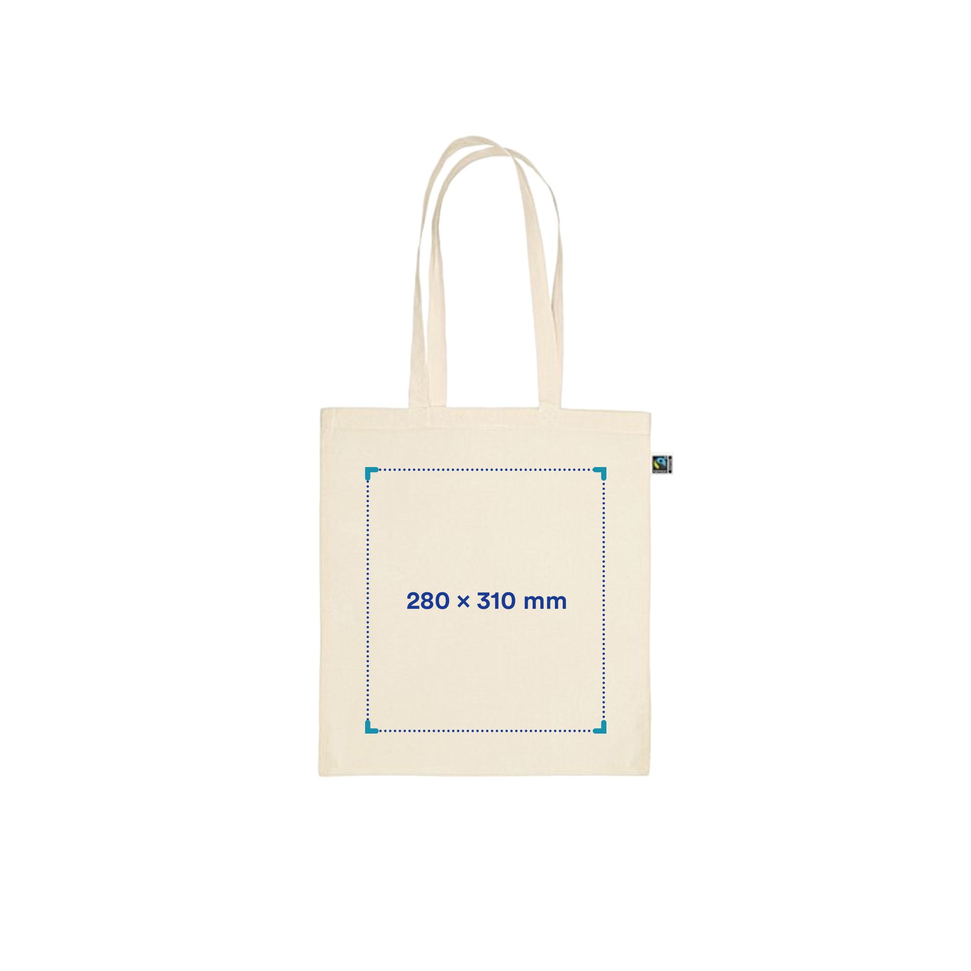 Baumwolltasche Fairtrade - Beige | 180 g/m² | Biologische Baumwolle