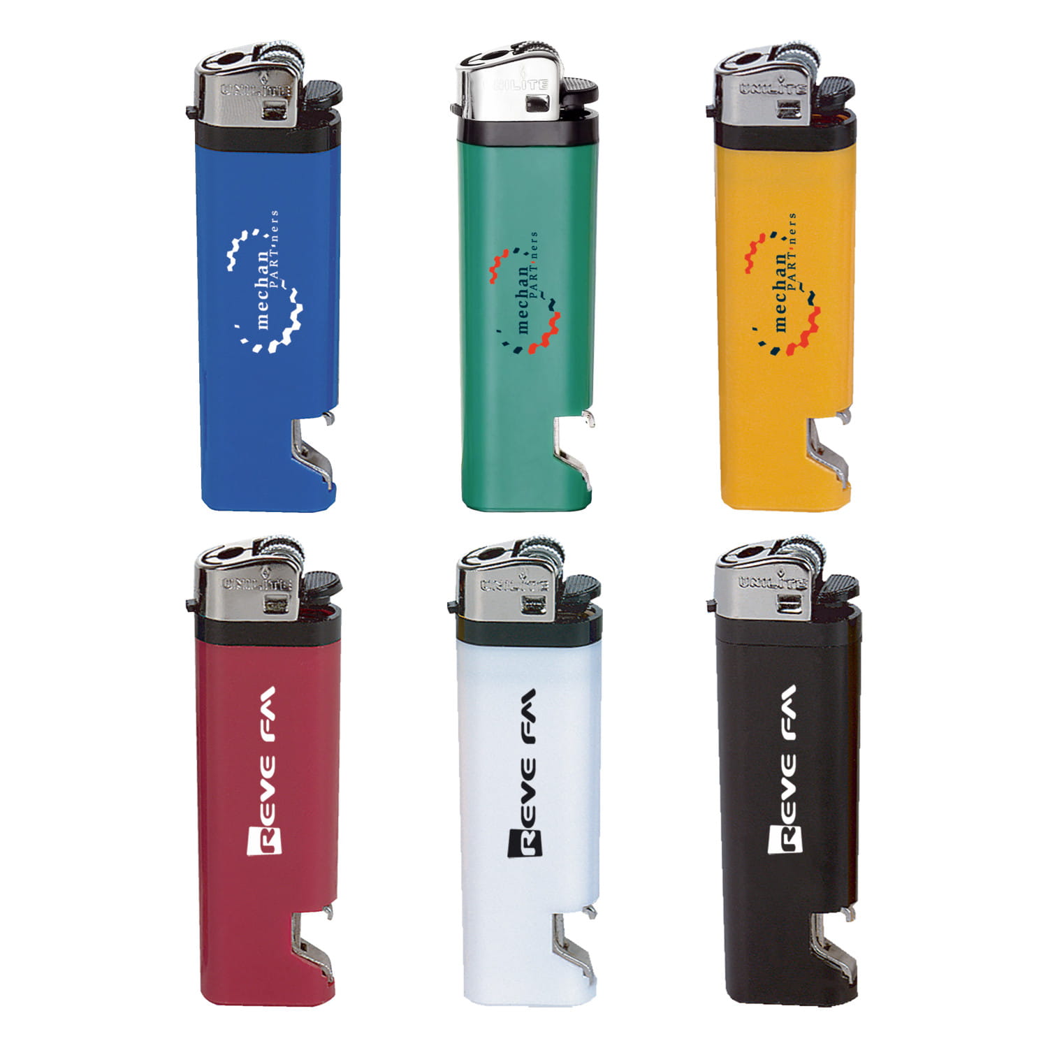 Unilite Feuerzeug M3L - Flaschenöffner | Feuerstein | Aufdruck bis 4 Farben