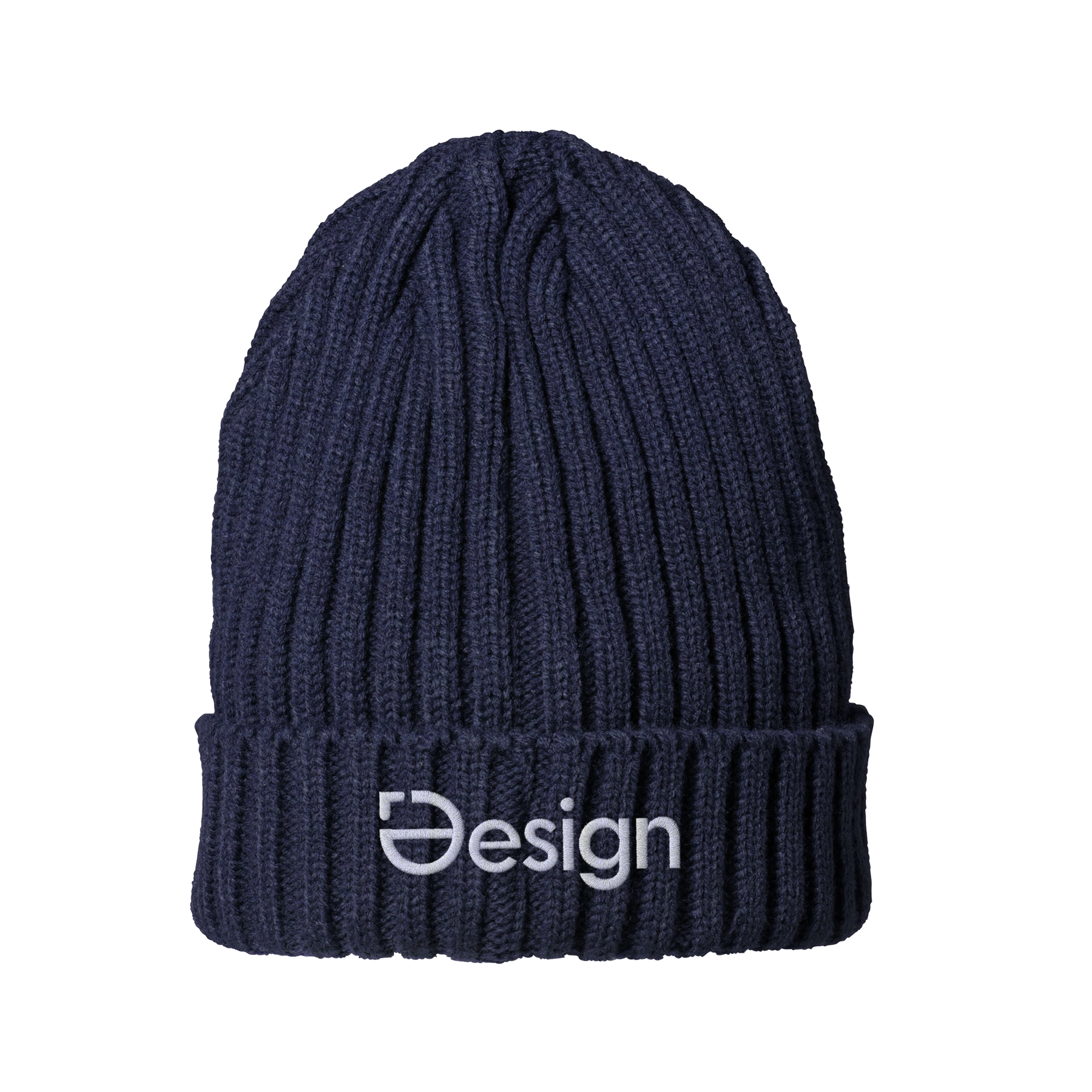 Rippenstrickmütze Moani | Acyrl | Fleecefutter | Stickerei