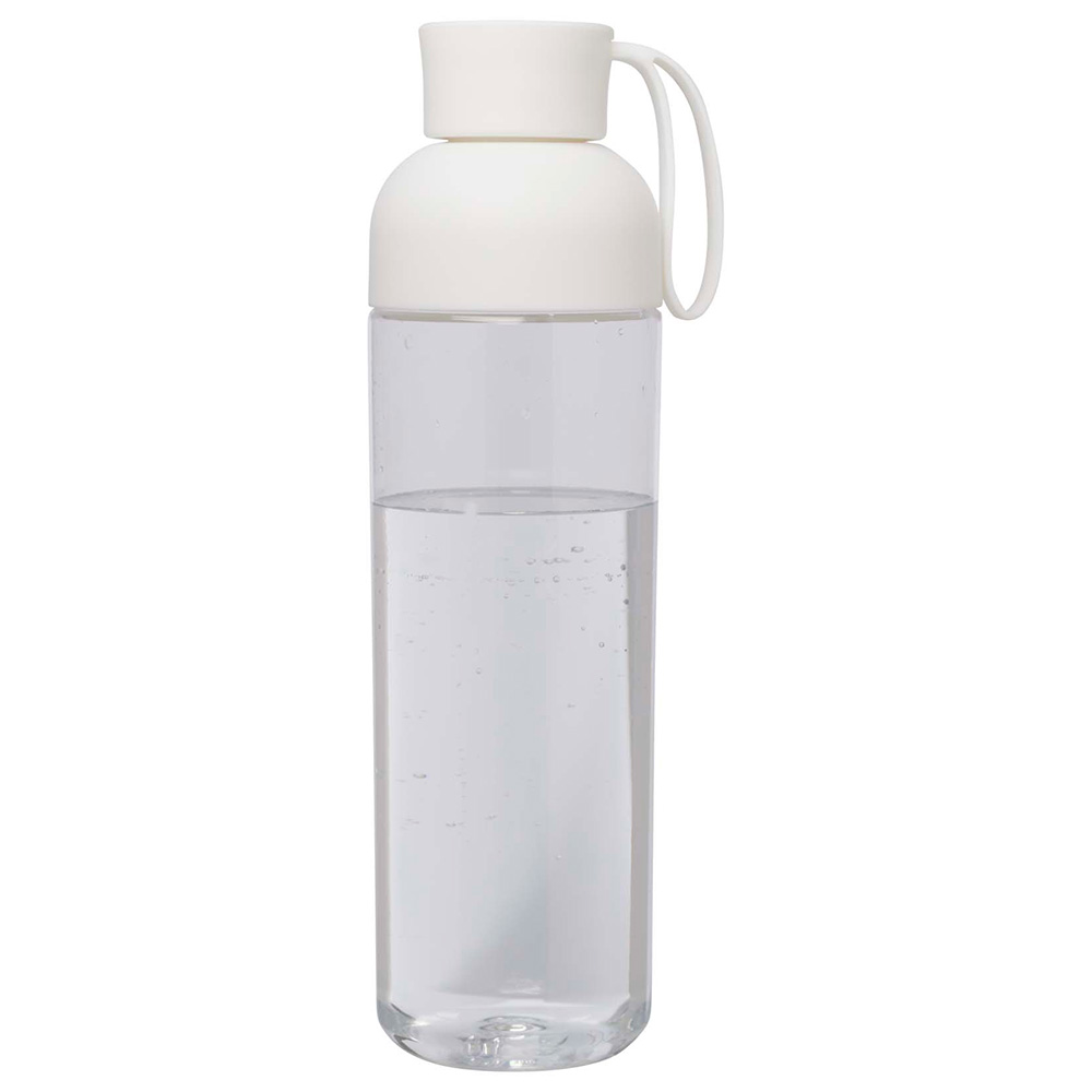 RPET Trinkflasche – 600 ml | Auslaufsicher | Mit Silikongriff