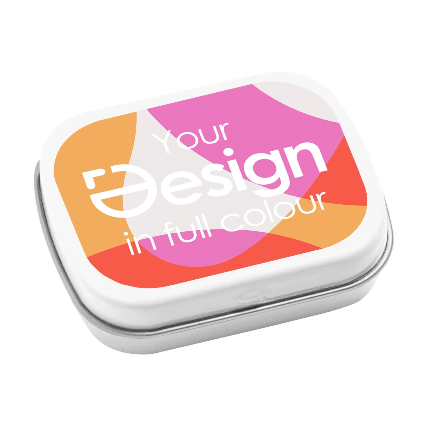 Pfefferminzdose TinBox | 35 gr | Silber  | Vollfarbdruck