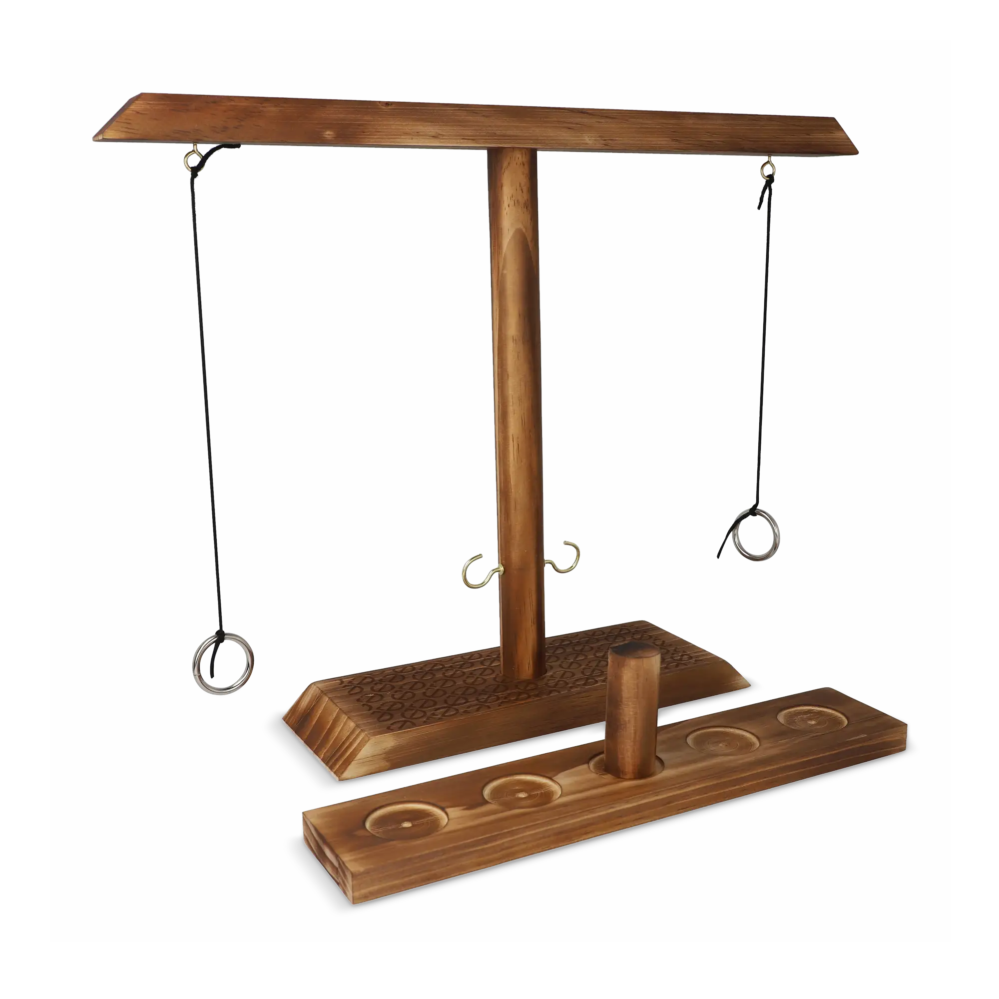 Ring‑Toss Spiel – Holz Tischmodell | Kompaktes Format