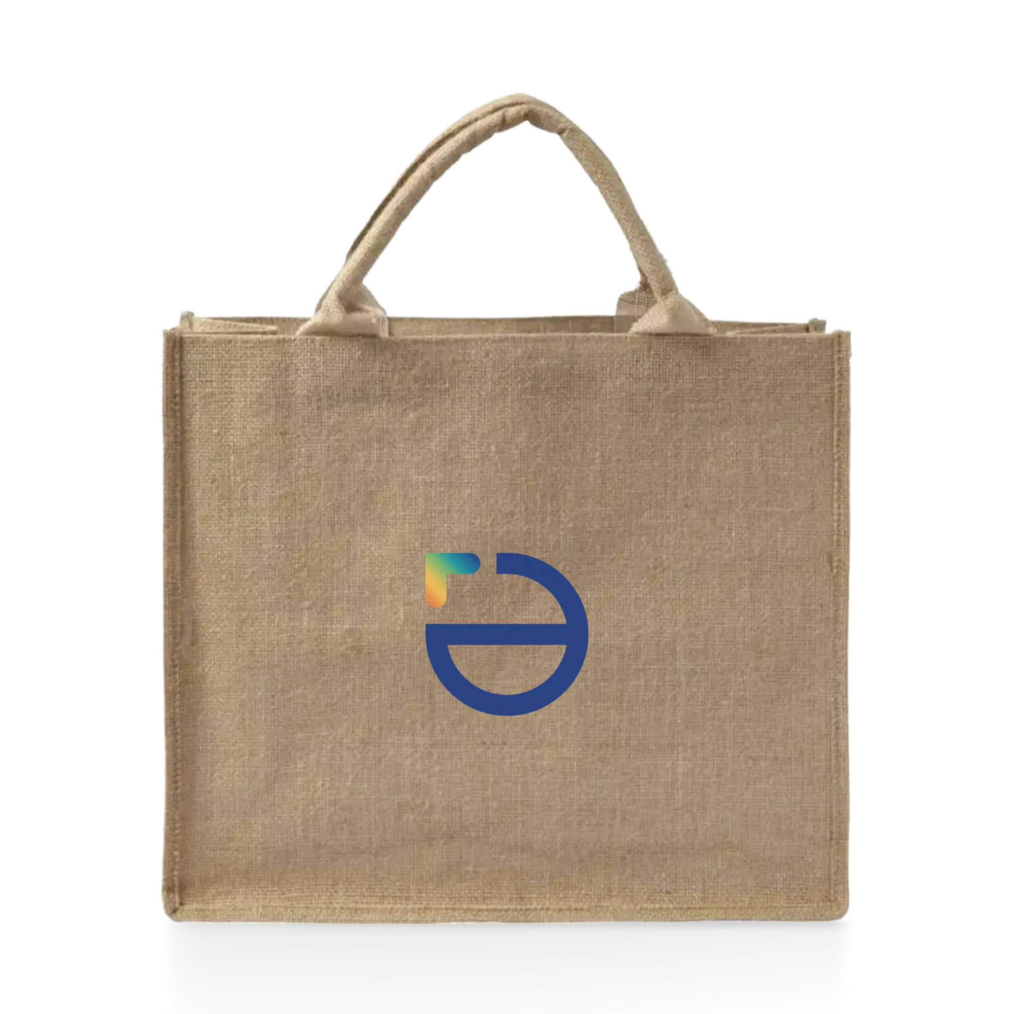 Jutetasche – Kurze Griffe | Laminiert | Geräumig | Wiederverwendbar