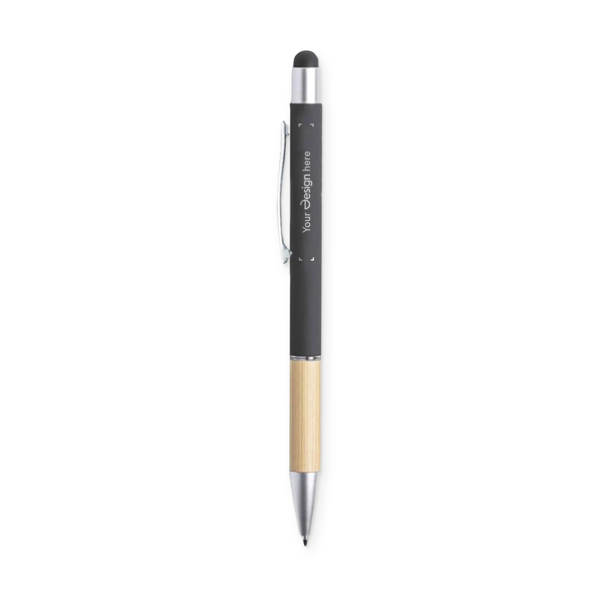 Touchkugelschreiber Mea - Farbig | Metall & Bambus Griff | Gravur