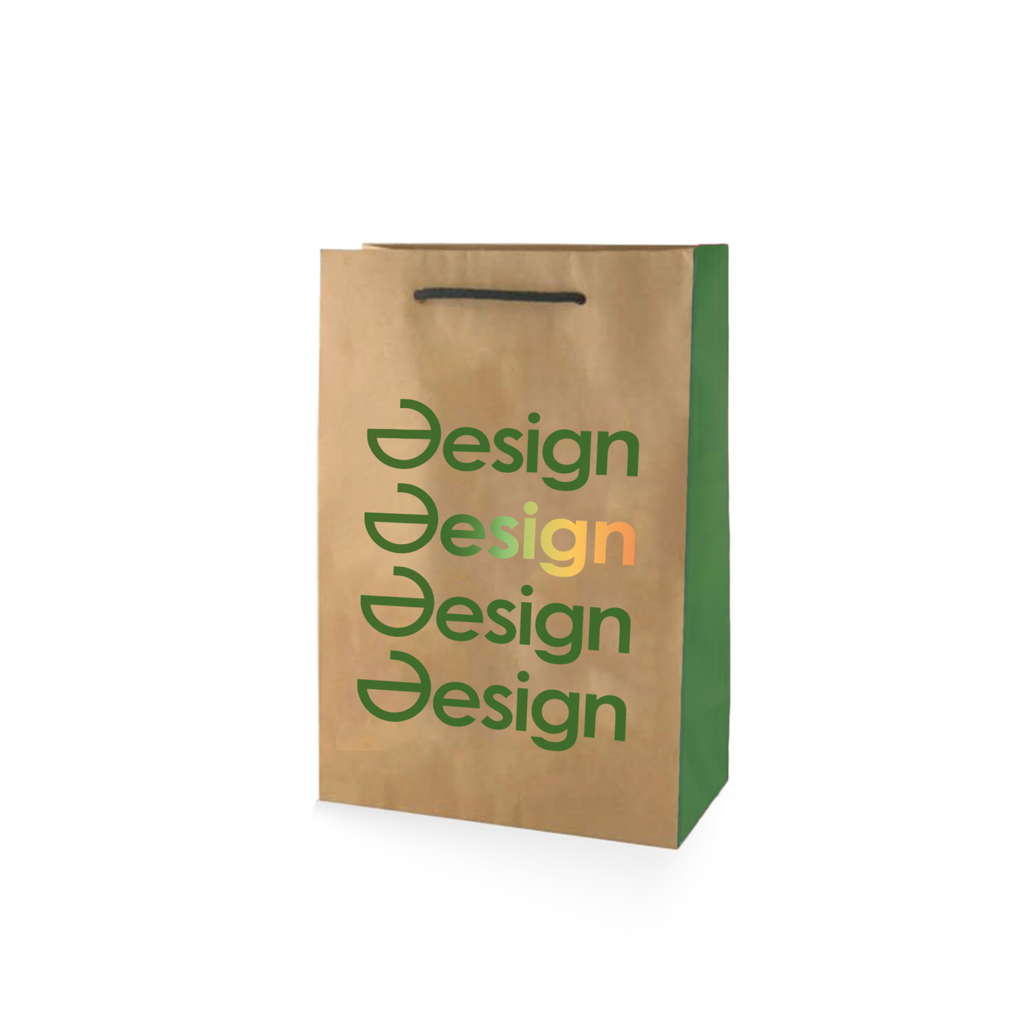 Papiertüte Luxus - DIN A4 | Braun | Recycelt | Vollfarbdruck