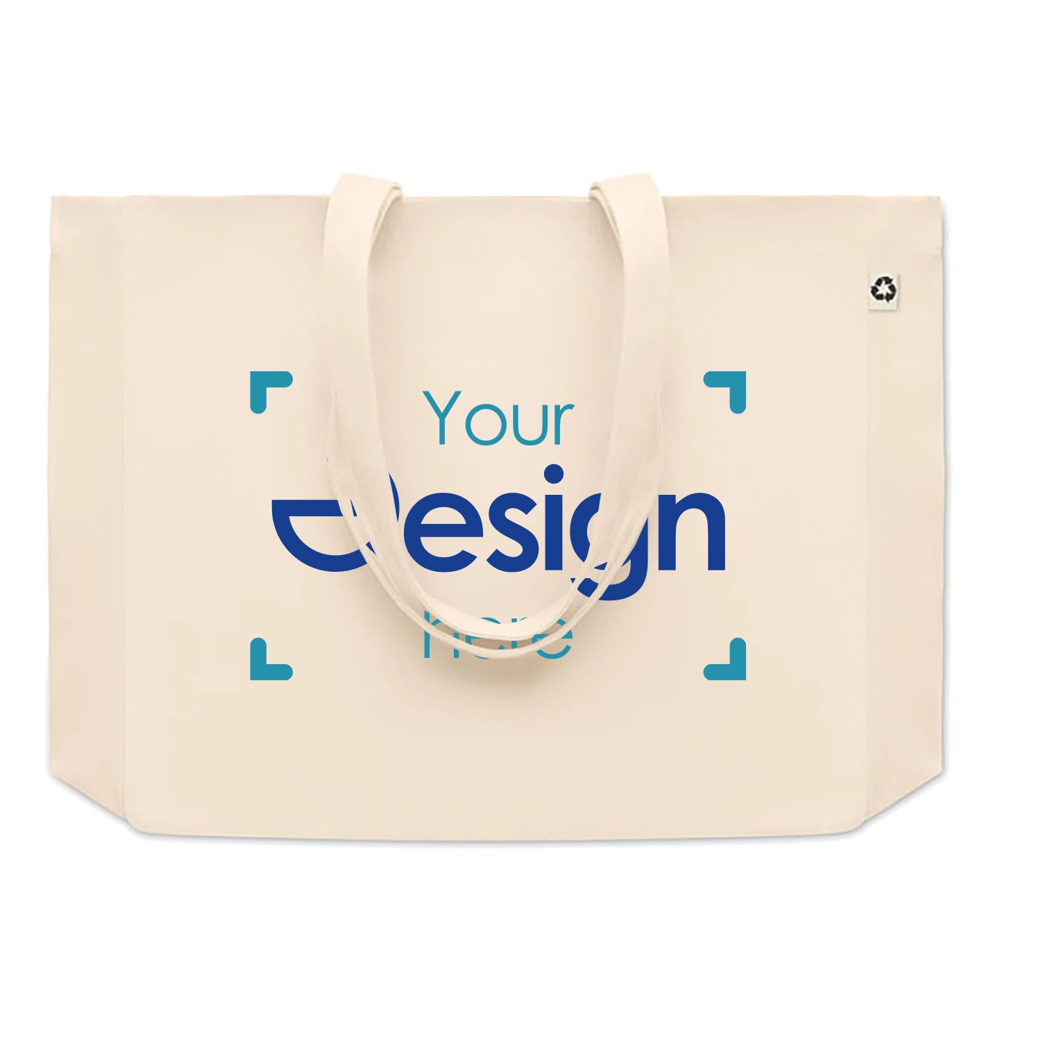 Recycelte Canvas-Tasche | 280 gr/m2 | Beige