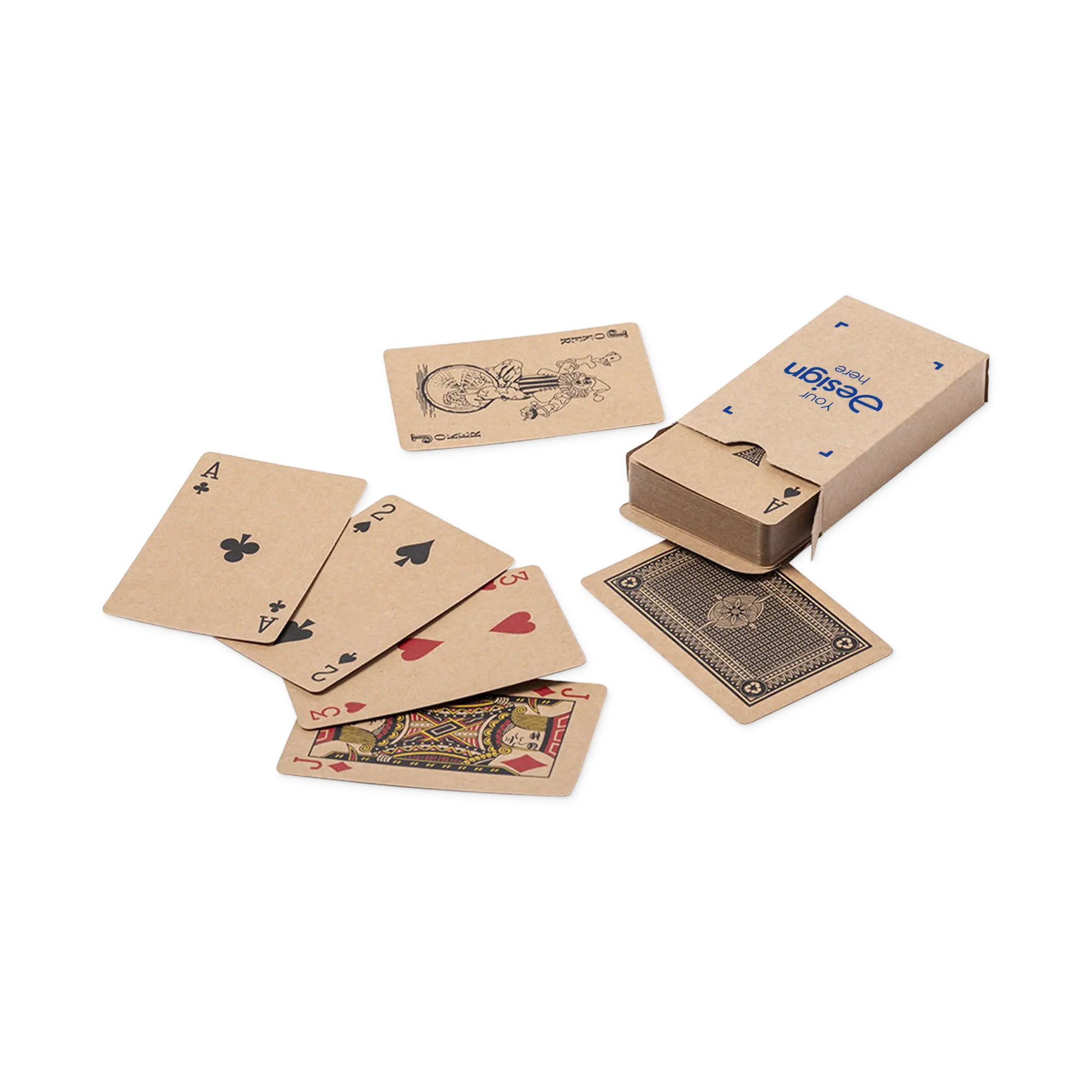 Kartenspiel – 54 Karten | Recyclingkarton | Kompakt | Inklusive Schachtel