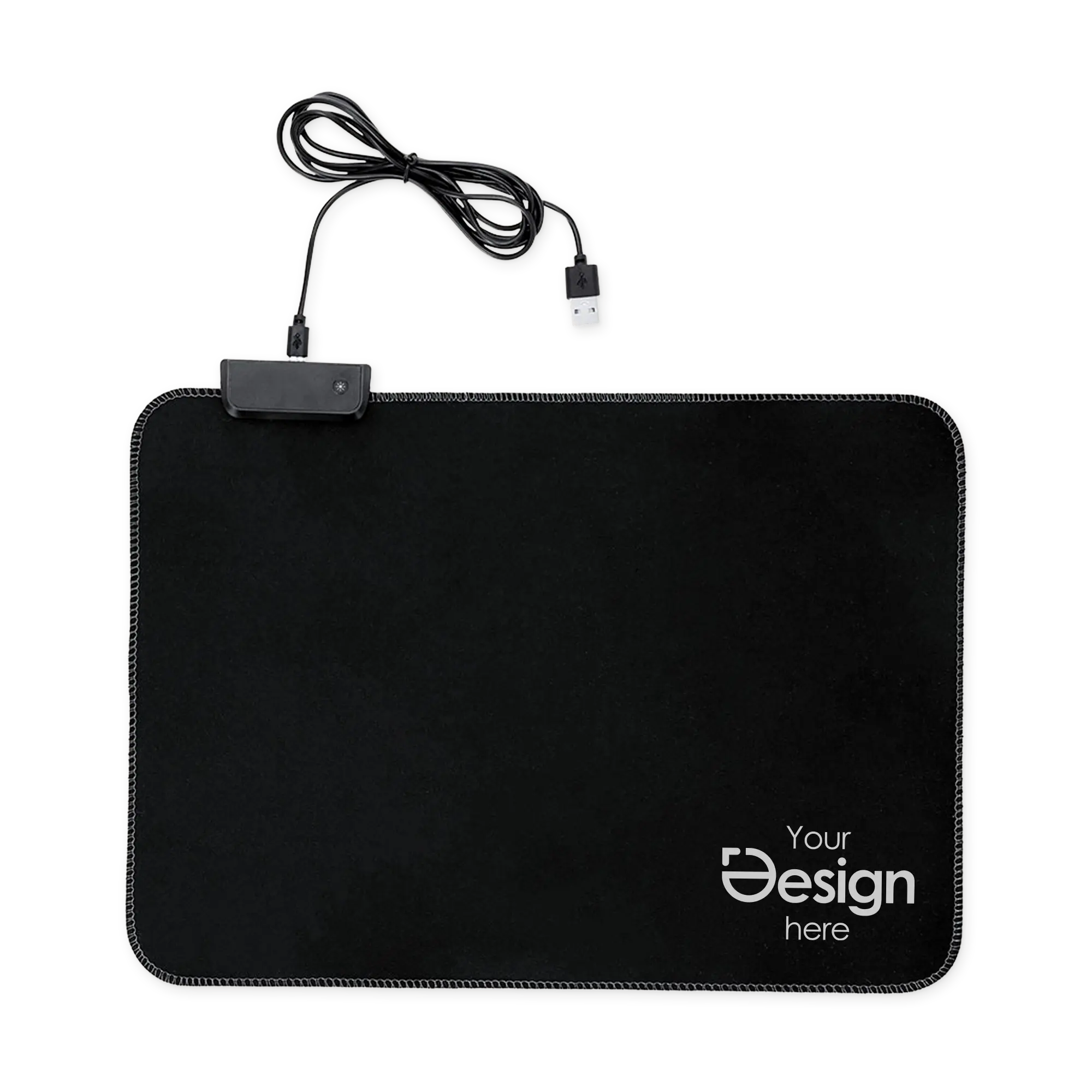 Gaming-Mauspad mit LED – 13 Modi | Type-C | Rutschfest | 150 cm Kabel