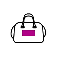 Aufdruck Vorderseite Tasche 90x70 mm