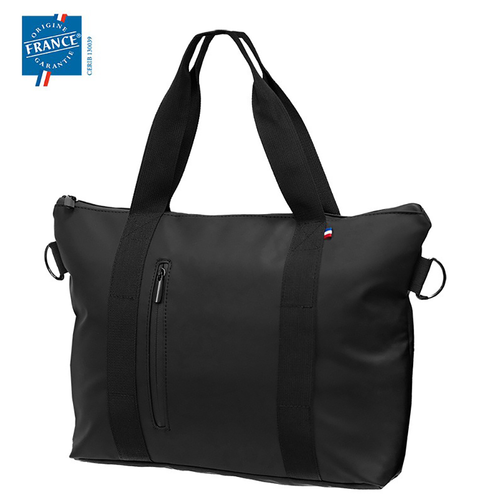 Goodjour Laptoptasche recyceltes PU | Hergestellt in Frankreich | Für 17 Zoll | Mit Schulterriemen