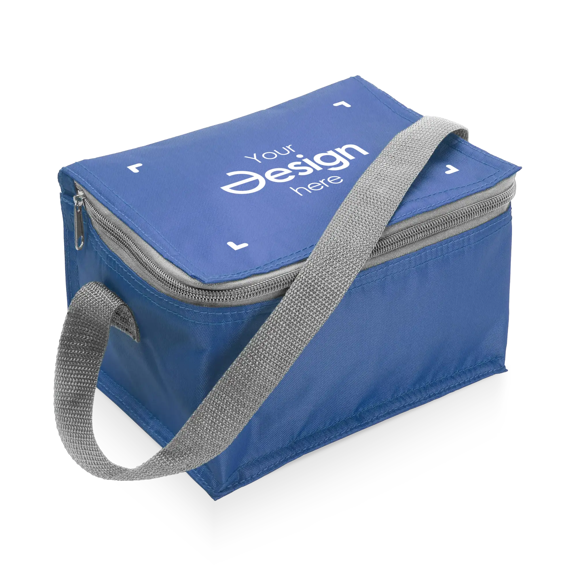 Kühltasche – 6 Dosen | 420D Polyester | Reißverschluss | Aluminium-Innenfutter