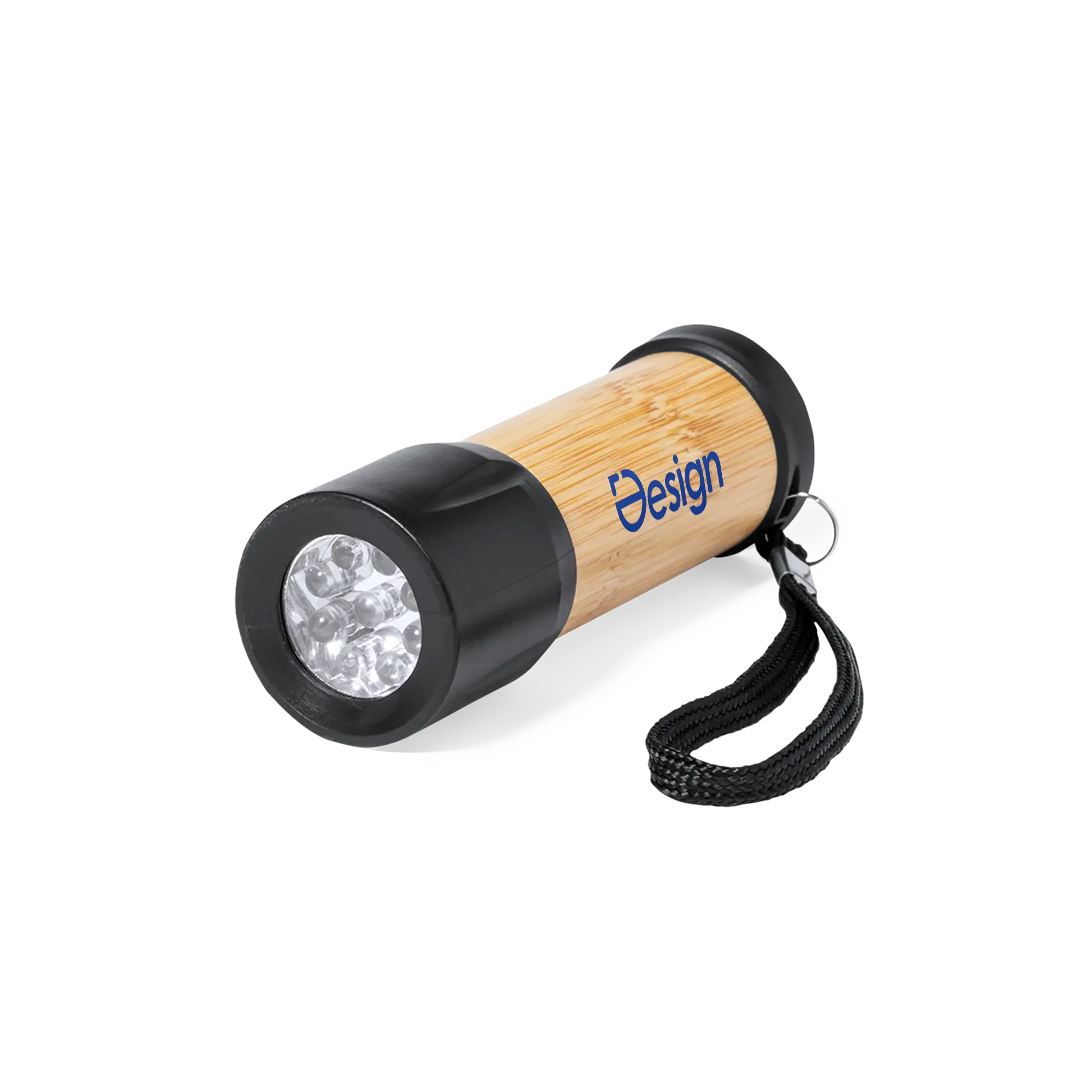 Taschenlampe aus Bambus – 9 LEDs | Leicht | Bambusgehäuse | AAA-Betrieb