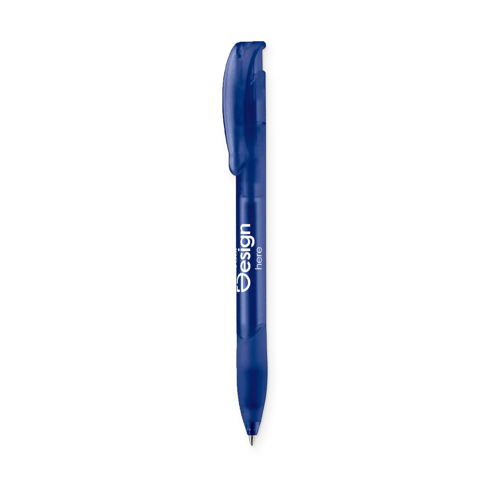 Kugelschreiber Apollo - Farbig | Frosted & Gummigriff | Transparent