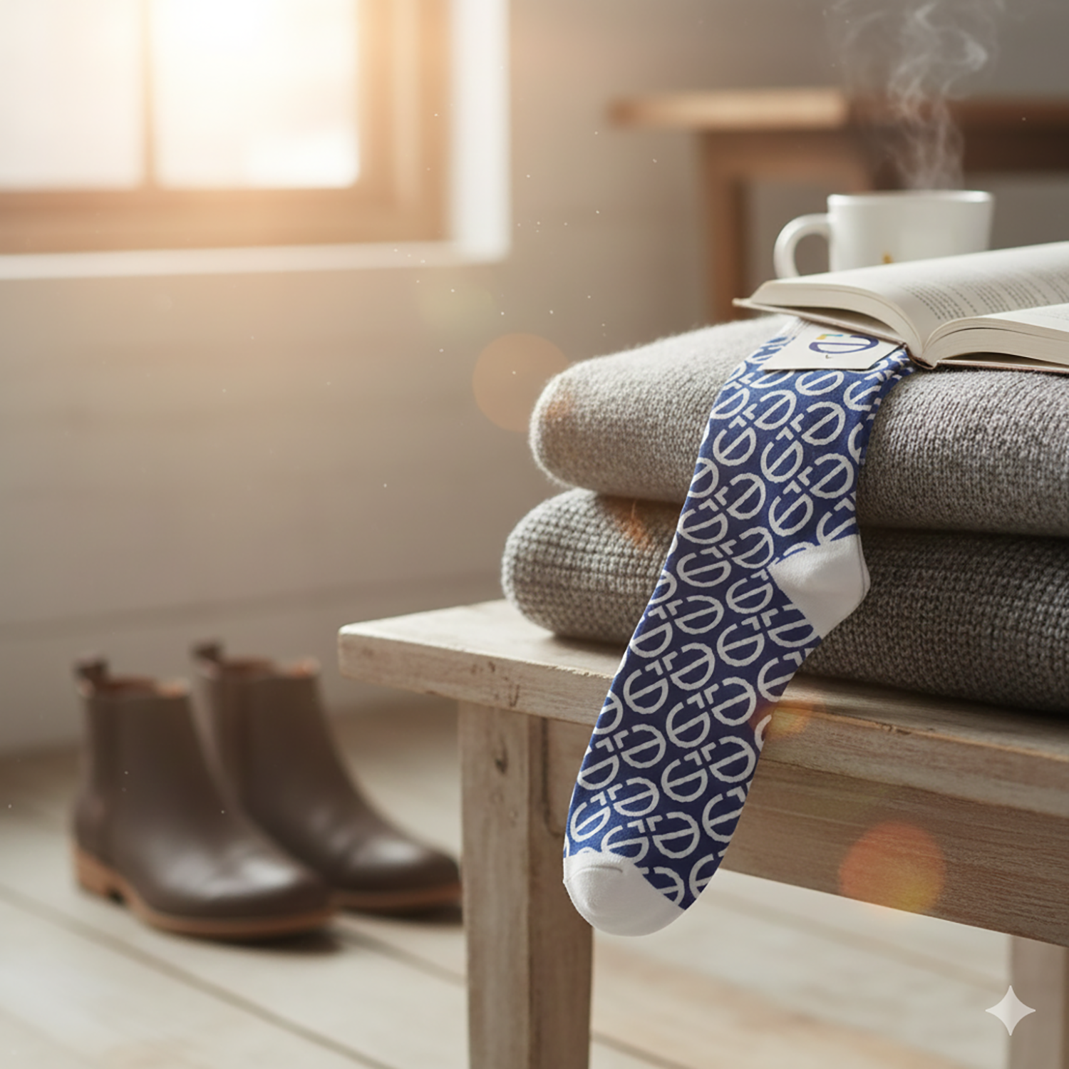 HappySteps Socken | Maßanfertigung | Gewebt bis 4 Farben