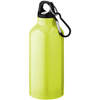 Trinkflasche Max - 400 ml | Aluminium | Karabiner | Vollfarbe | 92100002 gelb fluoreszierend