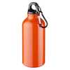 Trinkflasche Max - 400 ml | Aluminium | Karabiner | Vollfarbe | 92100002 orange