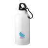 Trinkflasche Sana - 400ml | Recyceltes Aluminium | Farbig | Karabiner