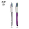 BIC Kugelschreiber 4 Color - Metallic | Farbig | Glänzend | EU-Produktion