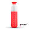 Dopper Flasche - 450 ml | Wasserflasche mit Becher | Trinkwasserprojekt | 530009CM rot