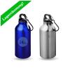Trinkflasche Kim  - 400 ml | Aluminium | Karabiner | Gravur