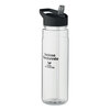 Trinkflasche Thalisa  - 650 ml | RPET | Transparent | Farbiger Deckel