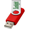 USB-Stick Techmate - Schnell | Silber Kappe + Farbiger Stick  | 4 GB | Vollfarbe