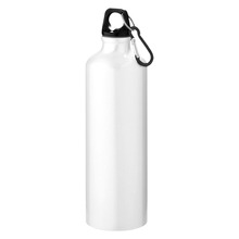 Trinkflasche Mia - 770 ml | Aluminium | Karabiner | Großer Druckbereich | 92100297 Weiß